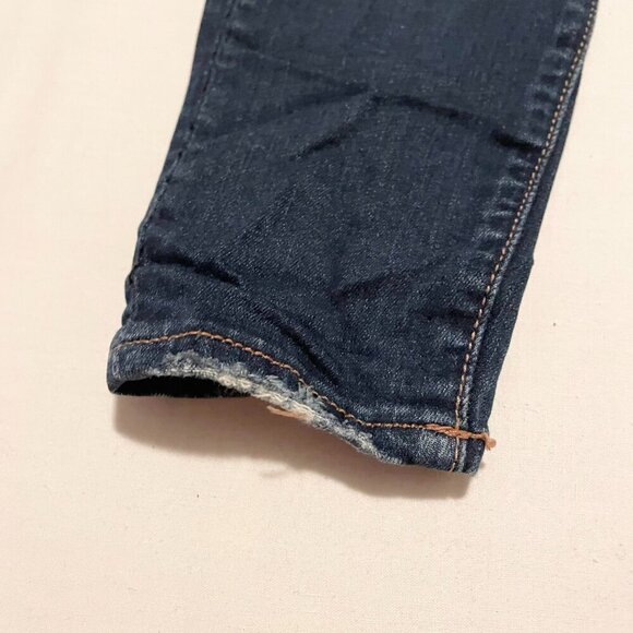 American Eagle Super Stretch Denim Jeans Size 4 Distressed - Picture 6 of 14